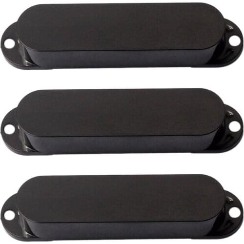 Black St Closed Single Coil Pickup Cover Sealed Pickup Covers