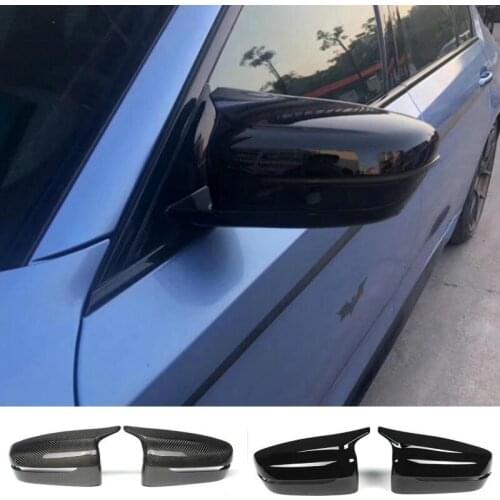 For BMW 5 Series (G30) (G31) car styling 2018 2019 Side Mirror Cover Rear review Carbon fiber cap Mirrors Protective Cover 2 PCS