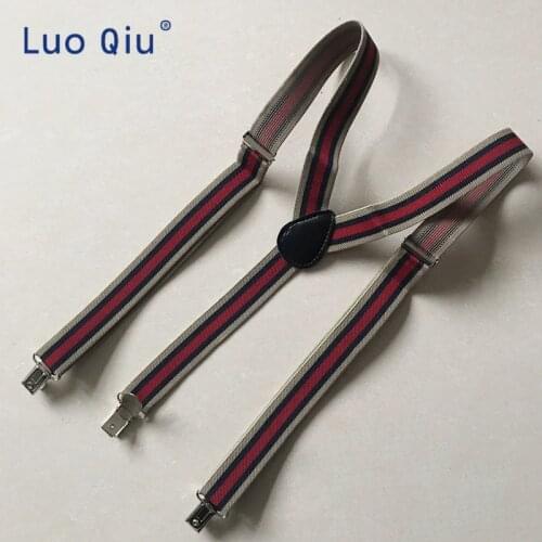 1PCS New Mens Womens Unisex Clip-on Suspenders Elastic Y-Shape Adjustable Braces Solids 25*100cm Colorful 2019 HOT