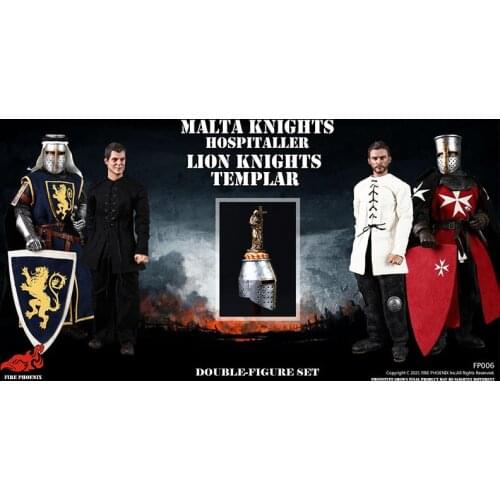 FP006 1/6 MALTA KNIGHTS HOSPITALLER and LION KNIGHTS TEMPLAR Action Figure Model Full Set Toy for Collection In Stock