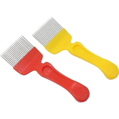 Beekeeping Tools 21 Pin Straight Needles Uncapping Forks Handle Stainless Steel Honey Sparse Rake Shovel Comb Bee Equipment