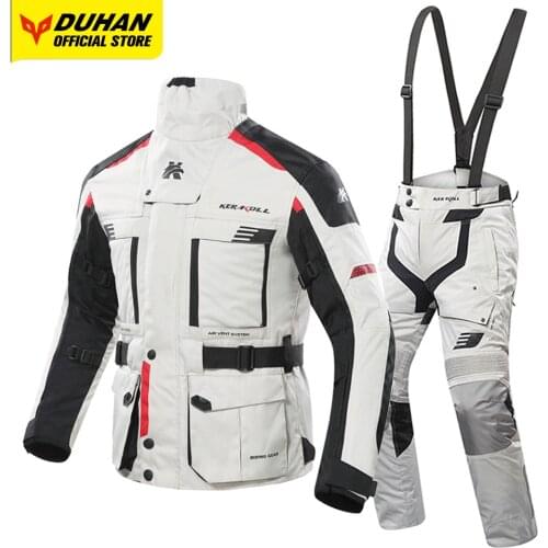 KERAKOLL Motorcycle Jacket Men Protective Gear Chaqueta Moto Waterproof Moto Racing Jacket Set Motocross Off-Road Racing Jacket