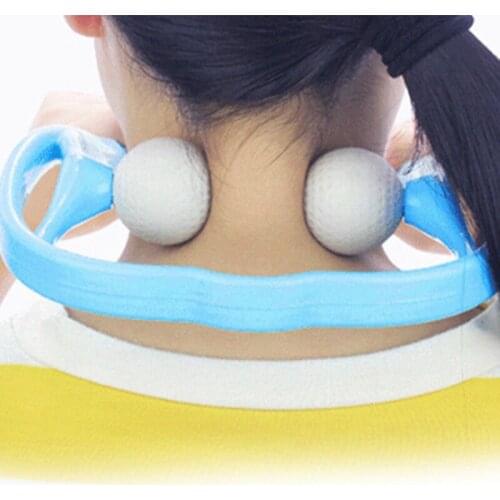 Comfortable Neck Massager Roller Pressure Point Therapy Neck Shoulder Massage Tool Pressure Relieve Hand Roller Massage