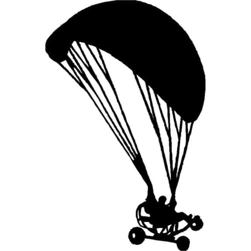 Paraglider parachute jumping Car Sticker Cool Decal For Car waterproof decals Car Styling Accessories Window Decor AL487