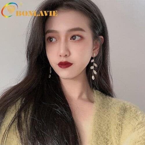 2020 new long tassel earrings S925 silver needle light luxury zircon temperament earrings female fashion earring jewelry