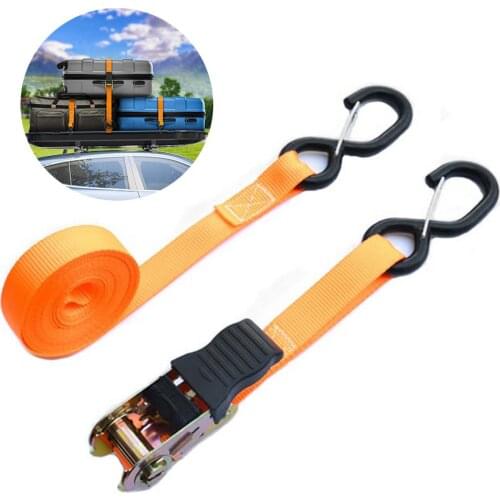 VIP - New product hot sale ratchet tensioner car strap double hook tensioner rope tensioner S hook strap 5 meters
