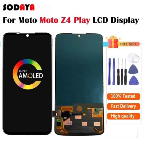 New For Motorola Moto Z4 Play LCD Display Touch Screen Digitizer Assembly Replacement Screen For Moto Z4 LCD Display