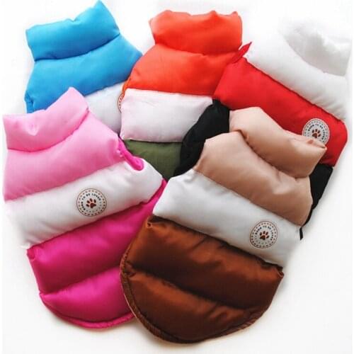 Pet Clothes For Dogs Thicken Warm Winter Puppy Pet Cat Coats Waterproof Dog Jacket Chihuahua Pug French Bulldog Vest Clothing