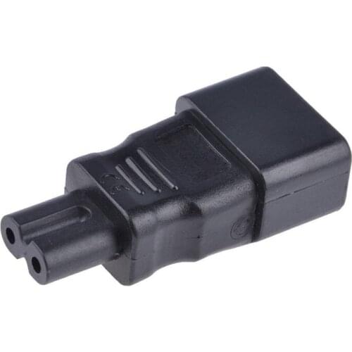IEC 320 C14 Male to C7 Female Power Adapter Extension Travel Converter