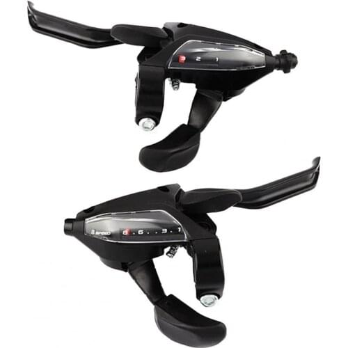 1 Pair EF500-8 Bicycle Derailleur Quick Changing Visual Window Black 24-Speed MTB Gear Shifter for Mountain Bike Speed Shifter