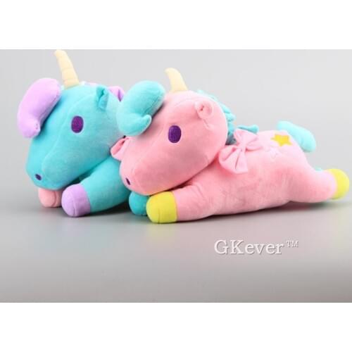 High Quality 3 Colors Little Twin Stars Unicorn Plush Toy Cute Lying UnicornSoft Stuffed Dolls 13' 32 cm Kids Gift