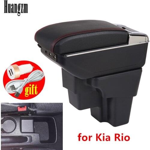 For KIA RIO Armrest For KIA STONIC Armrest box Europe South America Retrofit parts Car Center Storage car accessories 2015-2021