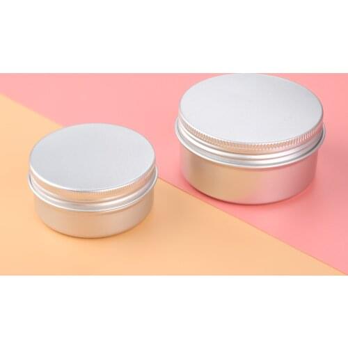 5pcs 50/80ml Empty Containers Empty Sample Jars Cosmetic Jars Aluminium Containers For Cosmetics Aluminum Makeup Case