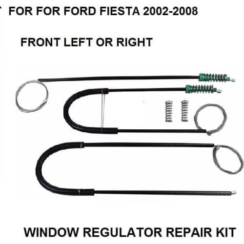 WINDOW REGULATOR ROLLER KIT FOR FORD FIESTA ELECTRIC WINDOW REGULATOR REPAIR KIT FRONT LEFT or RIGHT 2/3 2002-2008