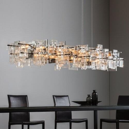 Postmodern Luxury Bubble K9 Crystal Chandelier lighting Restaurant Decor Hanging lights Model House Dining room Pendant lamps