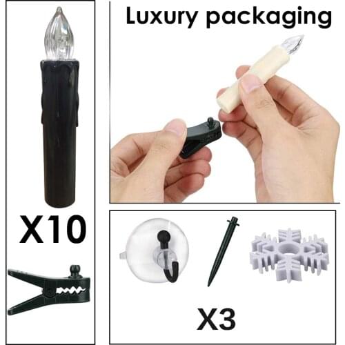 Christmas candle Party Supplies Wedding Candles LED light Flicker Safe Flames Candle Wedding Candels Safety Home Decoration