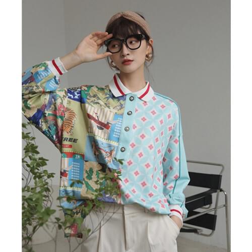 Блузки с принтом VANOVICH China At AliExpress