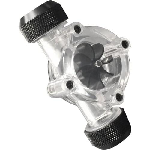 1Pc 8 Impeller G1/4 Threaded PC Computer Water Cooling System Flow Meter Indicator