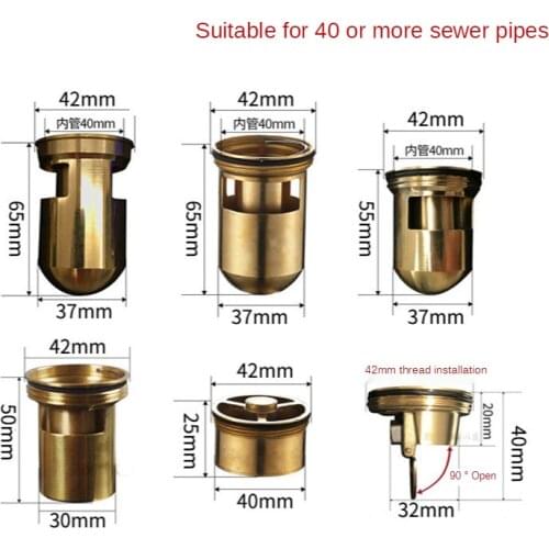 1PC Brass Floor Drains Core Deodorant Valve Strainer Plug Siphon Sink Filter for Shower Kitchen Balcony Washing Machine Hardware