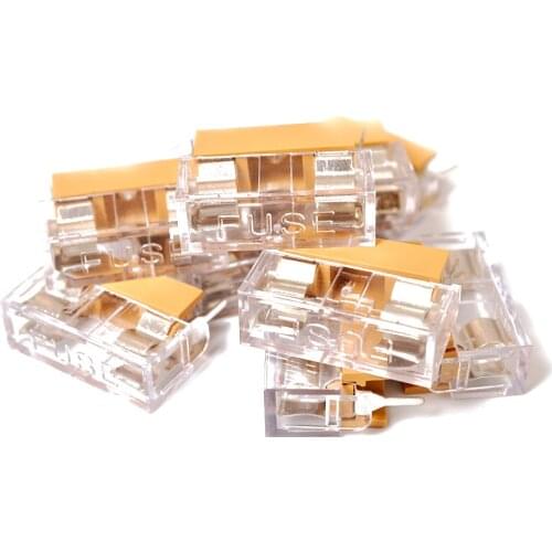 10Pcs PCB Fuse Holder 5x20mm Panel Mount WITH Cover 250V 6A
