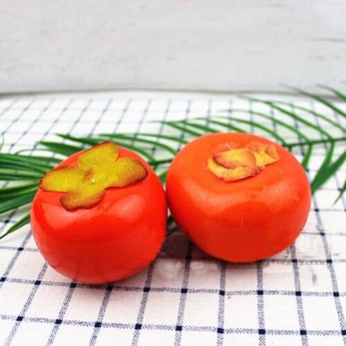 10pcs High imitation fake artificial persimmon Fruit&artificial plastic fake simulated persimmon fruit model