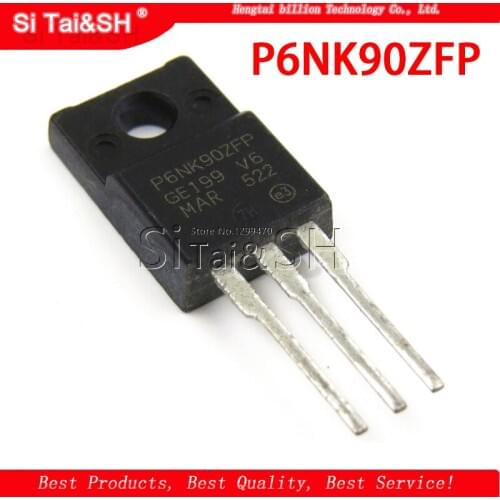 10pcs/lot 6N90 P6NK90ZFP TO-220 6A/900V