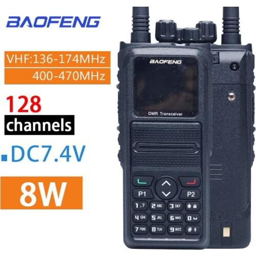 2021 Hot BaoFeng DMR-1802Plus Dual Band Walkie Talkie 5W VHF UHF VFO Digital/Analog Encrypted HF Transceiver Cb Two Way Radio