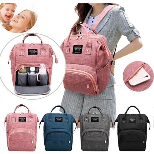 2020 Fashion Mummy Maternity Nappy Bag Large Capacity Nappy Bag Travel Backpack Nursing Bag for Baby Care Womens Fashion Bag