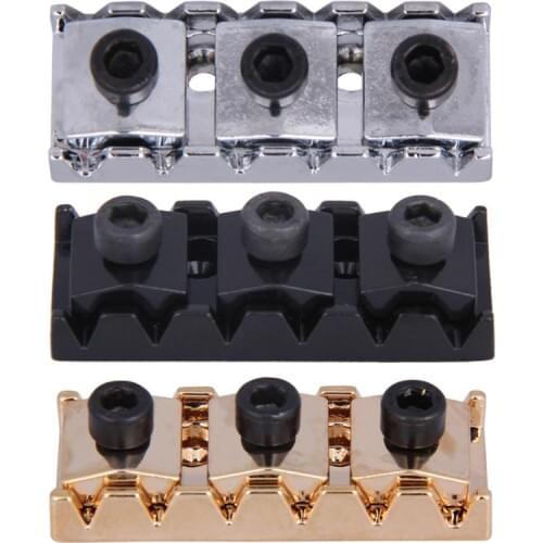 42.2mm Zinc Alloy Guitar Locking Nut String Lock for Guitar With Allen Wrench Guitar Accessories Black/Silver/Gold Guitar Parts