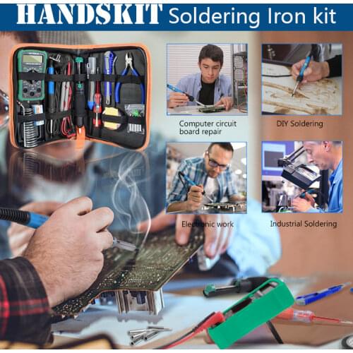 60W 80W US EU 220V110V electric soldering iron set soldering station hot pen repair tool kit DIY