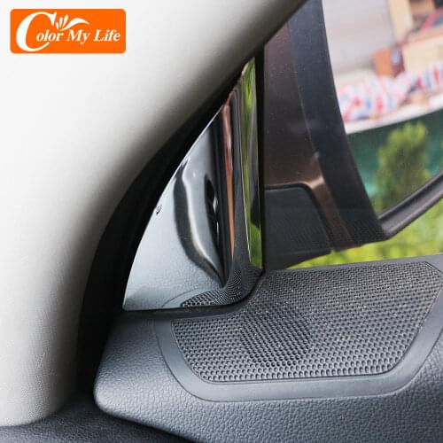 ABS Chrome 2Pcs Car Windows A Column Panel Cover Sequins Trim Sticker for Kia Sportage SL 3 R Sportage3 SportageR 2011 - 2015