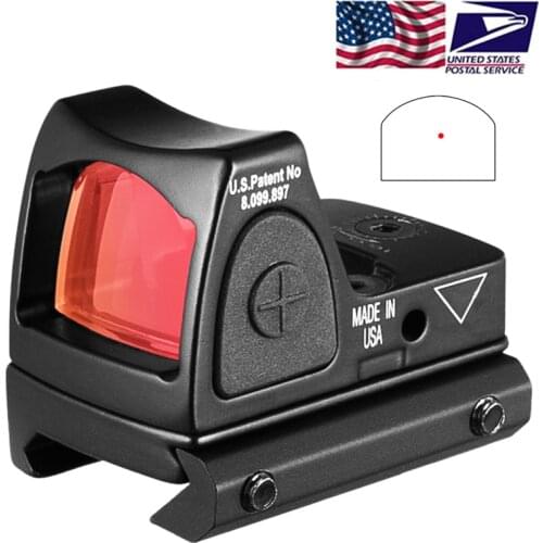 US Stock RMR Red Dot Sight Collimator Glock Handgun Reflex Sight Scope fit 20mm Weaver Rail For Airsoft Hunting Rifle