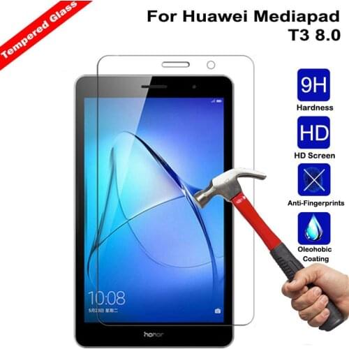 Tempered Glass Screen Case For Huawei Mediapad T3 8 8.0 Screen Protective Film Tablet Screen Protector for Mediapad T3 8.0 Glass