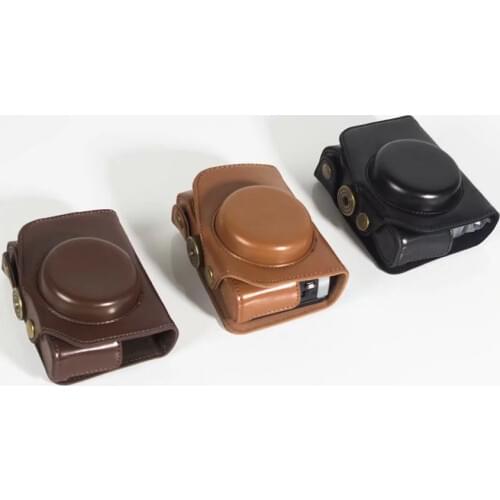 Pu Leather Camera Case Bag For Canon Powershot G7X mark 2 G7X II G7X2 G7XIII G7X III G7X Mark 3 Camera Cover With Strap 4.8