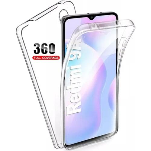 Redmi 9AT Case For Xiaomi Redmi 9AT 360 Clear Double Cases For Xiaomi Redmi 9A TPU + Back PC Shockproof Silicone Full Cover Capa