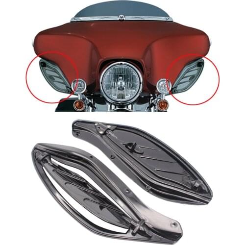 Black Wing Air Deflectors Fairing Side For Harley Electra Glide 06-13 Adjustable