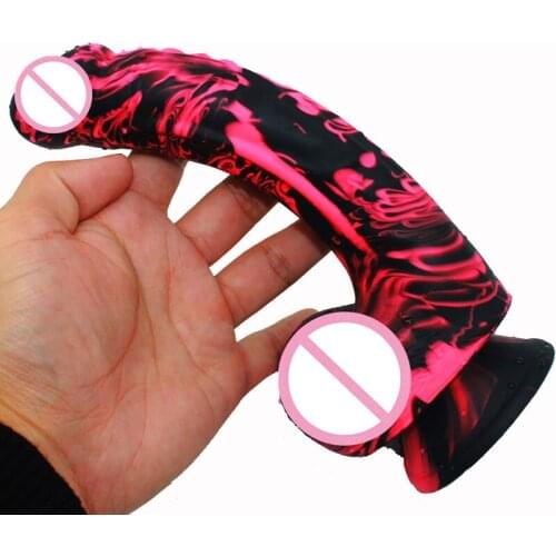 CPWD Bend Soft Big Suction Cup Dildo Realistic Slicone Male Artificial Penis Dick Woman Masturbator Adult Sex Toys women Dildos