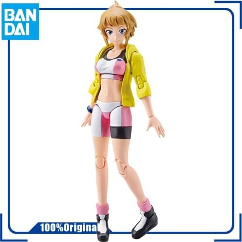 BANDAI Figure-rise FUMINA HOSHINO STANDARD BUILD FIGHTERS TRY Assembly Model Action Toy Figures Gifts for Children