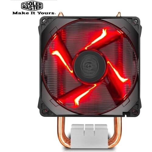 Cooler Master RR-H410-20PK-R1 T410R 4 Heat pipe CPU Cooler 92mm LED 4pin PWM Quiet Fan For intel LGA 115X AMD AM4 CPU Cooling