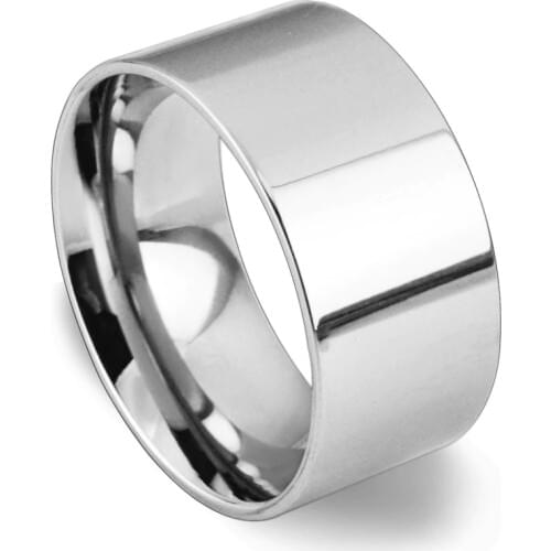 MANGOSKY Light version 10MM wideTitanium Men rings 316L jewelry wholesale lots