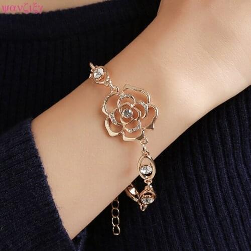 Fashion Bracelets Jewelry Fashionable Camellias Female Bracelet Contracted Temperament Noble Bracelet, Suit A Woman To Wear