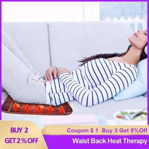 Natural Jade Massage Heating Mat Electric Heating Pad Infrared Tourmaline Stone Seat Pad With Controller Waist Back Heat Therapy