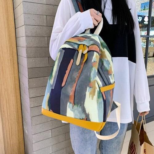 2020 New Graffiti Backpacks For Teenager Girls School Bag College Student Backpack Women Waterproof Travel Bag Mochila Feminina