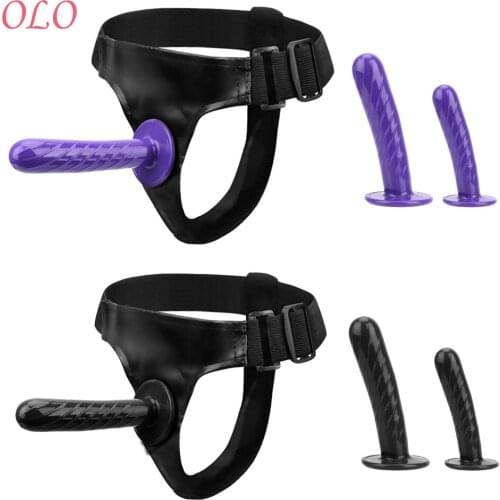 OLO S/L Wearble Realistic Dildo Strap-on Dildo Panties Silicone Big Dildo Anal Vagina Massager Sex Toys For Woman Lesbian