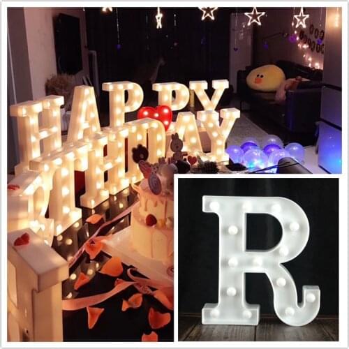 Wedding Letters Large LED Letters Wedding Bright Decorative Letters Glow In The Dark Big Alphabet Letter Decoration