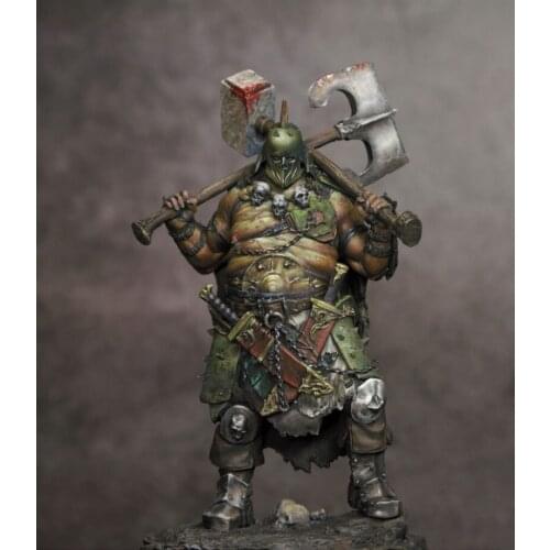 75MM 70 MM Height Butcher Executioner Miniatures Modelling Unpainted DIY Assembling Simulation Static Figure Resin Model Kits