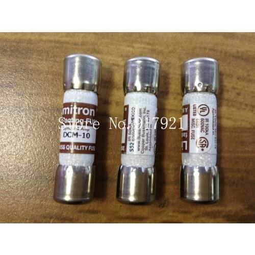 [ZOB] The United States Bussmann Lmitron DCM-10 BUSS 600V FUSE 10X38 import fuse tube --10PCS/LOT