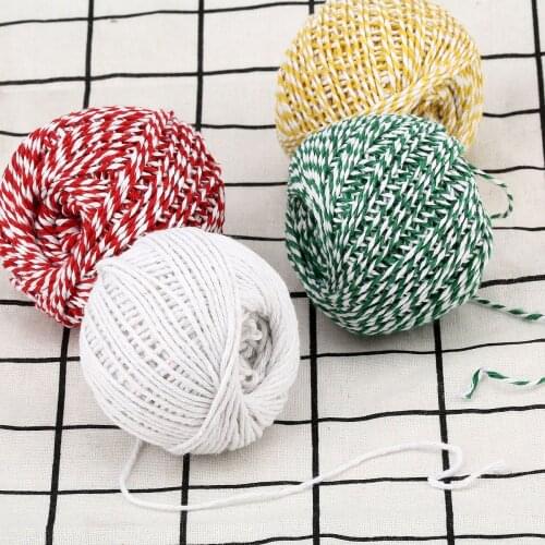 100m Cotton Bakers Twine Rope String Cord Gifts Wrapping Packaging Rope DIY