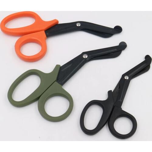 100Pcs/Lot Scissors Medical Emergency Canvas Field Equip Hot Shears Shearing Regulations Emt With Fine Teeth Survival Rescue #38