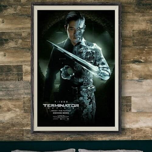 146 Terminator Genisys Arnold Schwarzenegger Movie 276 Wall Silk Cloth Poster Art Decoration Gift